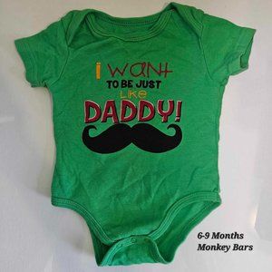 5/20 Monkey Bars Baby (6-9 months) Green Onesie Romper BodySuit onepiece